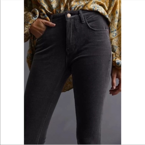 Pilcro Corduroy Gray Skinny Pants-30 - Picture 4 of 10